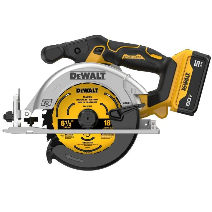 DEWALT 20V MAX 6 1/2 Inch Brushless Cordless Circular Saw Kit - Optimized for Precision 4