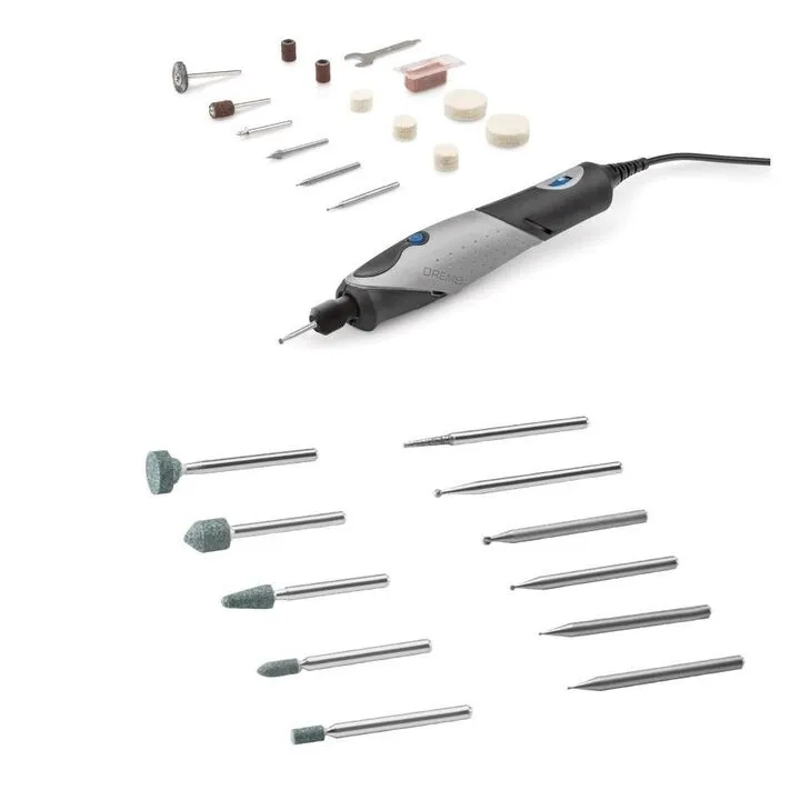 Dremel 120V Corded Rotary Tool Kit & Accessory Micro Kit - Professional Bundle