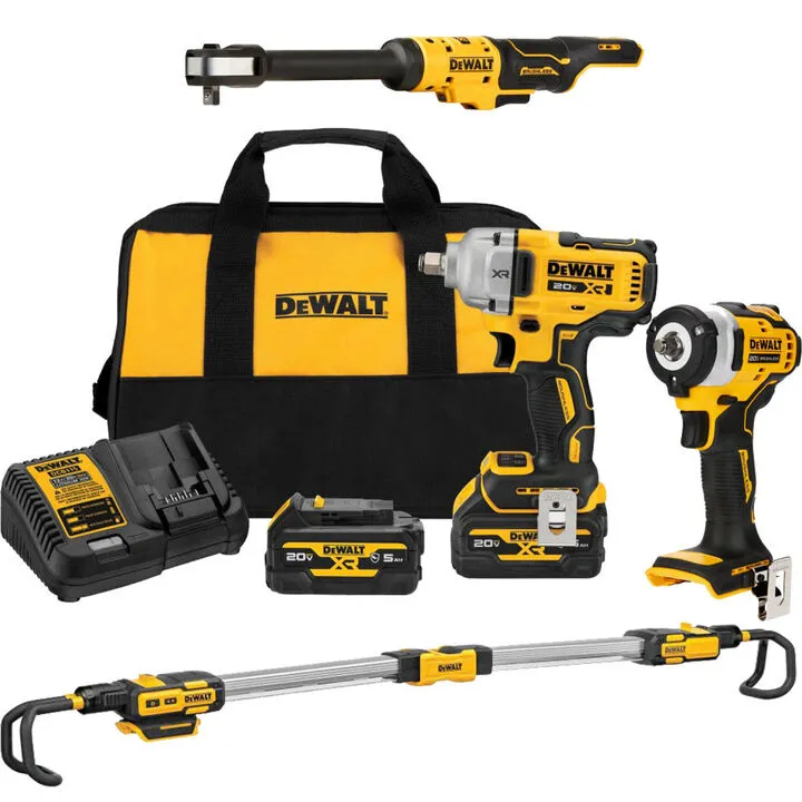 DEWALT Cordless Mechanics Starter Bundle - Professional Grade Performance
