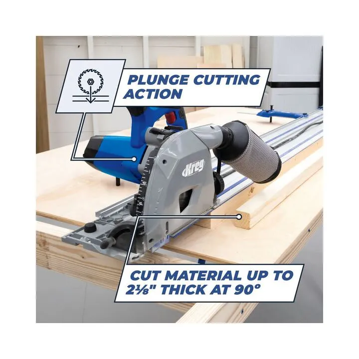 Kreg 120V 48T Adaptive Cutting System Plunge-Cut Track Saw 9