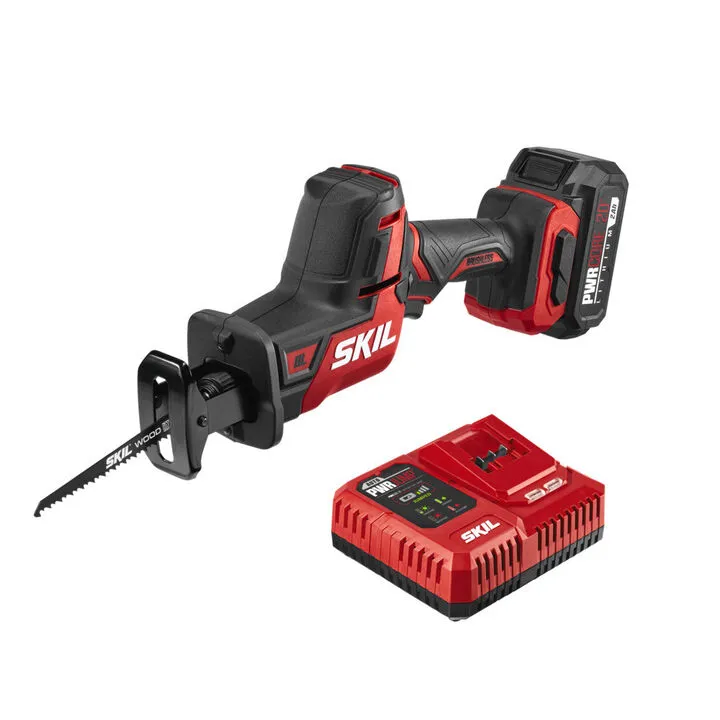 SKIL PWRCORE 20 Brushless 20V Compact Reciprocating Saw Kit - High-Efficiency Cutting Power 2