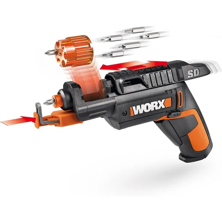 Worx Semi-Automatic Power Screw Driver with Integrated Screw Holder Kit