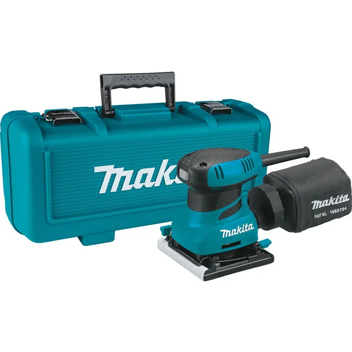 Makita 1/4 In. Sheet Finishing Sander with Carrying Case - Precision Woodworking Tool