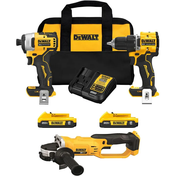 DEWALT 20V MAX Cordless 3-Tool Combo Kit - Performance & Versatility for Home Projects