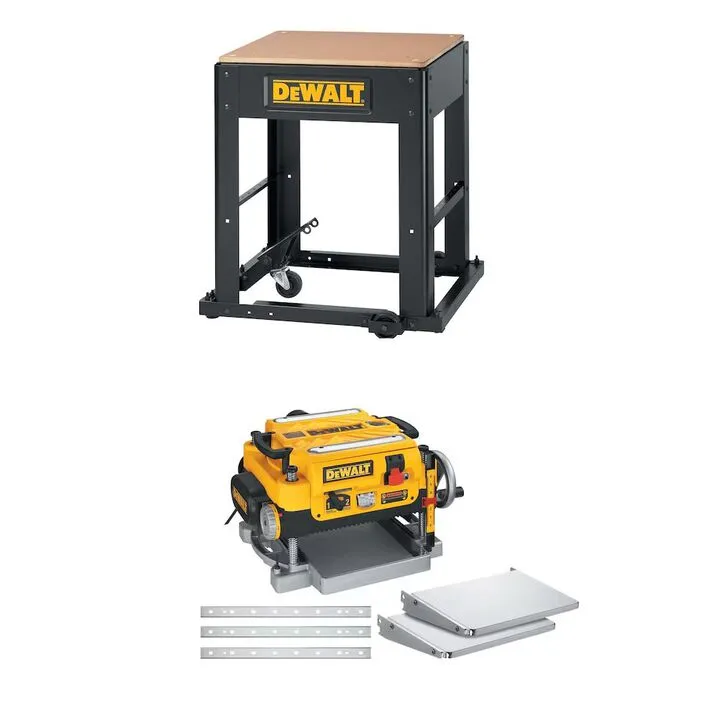 DEWALT Thickness Planer & Heavy-Duty Mobile Stand Bundle