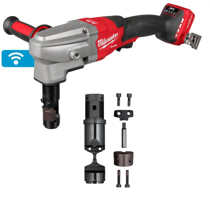 Milwaukee M18 FUEL 10 Gauge Nibbler (Bare Tool) with Extra Die Holder Set