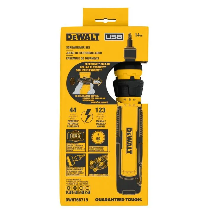 DEWALT 14-Piece 20V MAX Impact Driver & Cordless Screwdriver Professional Bundle 10