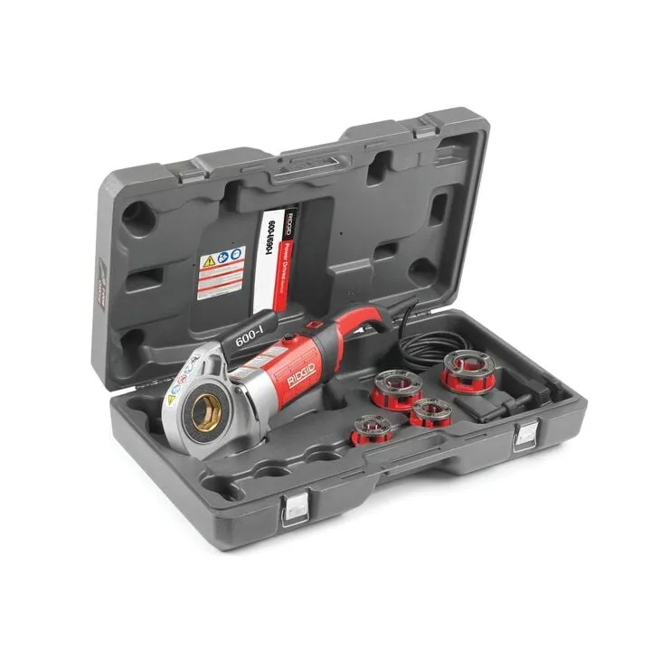 Ridgid 600-I Hand-Held Power Drive Pipe Threading Machine (115V) - Professional Grade