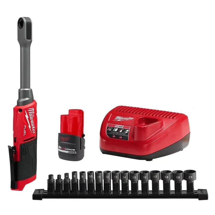 Milwaukee M12 FUEL INSIDER Extended Reach Box Ratchet Kit - Professional Grade Performance