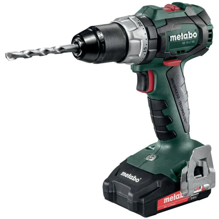 Metabo 18V SB 18 LT BL 2.0 Brushless Cordless Hammer Drill Kit 1