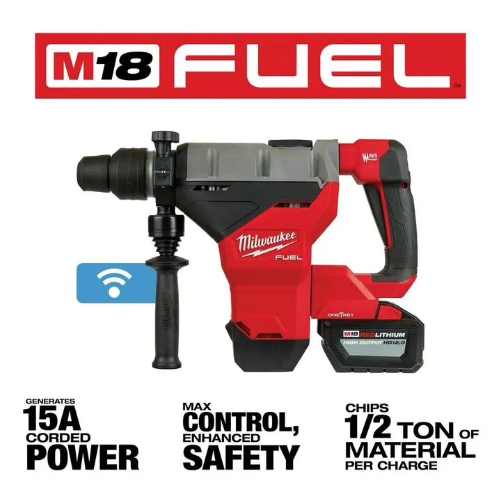 Milwaukee M18 FUEL 1-3/4" SDS Max Rotary Hammer Kit - High-Performance Cordless Power 2