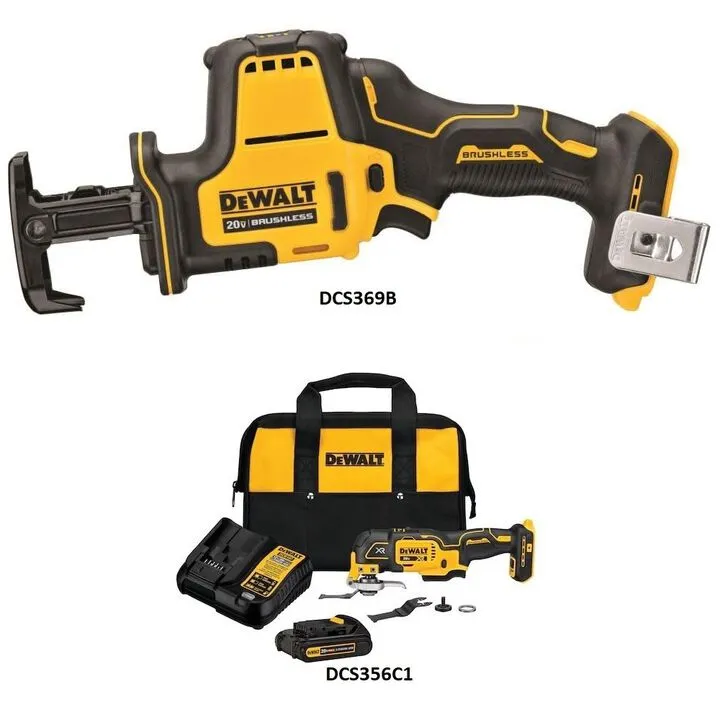 DEWALT 20V MAX Cordless Reciprocating Saw & Multi-Tool Combo Kit - Professional Performance Bundle 1