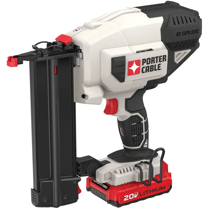 Porter Cable 20V MAX 18 Gauge Cordless Brad Nailer Kit (PCC790LA)