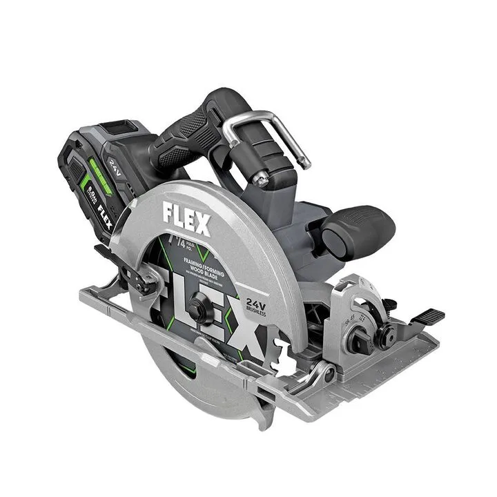 FLEX 24V 7-1/4-In Circular Saw Kit - High-Performance Cordless Cutting Solution 1