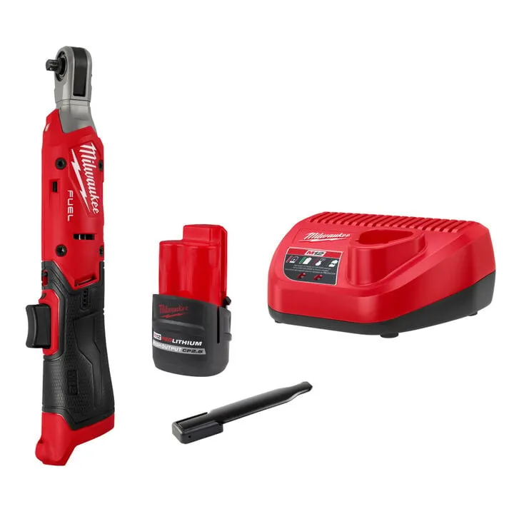 Milwaukee M12 FUEL 1/4 Inch Ratchet Kit with Protective Boot - Professional Grade Power Tool 5