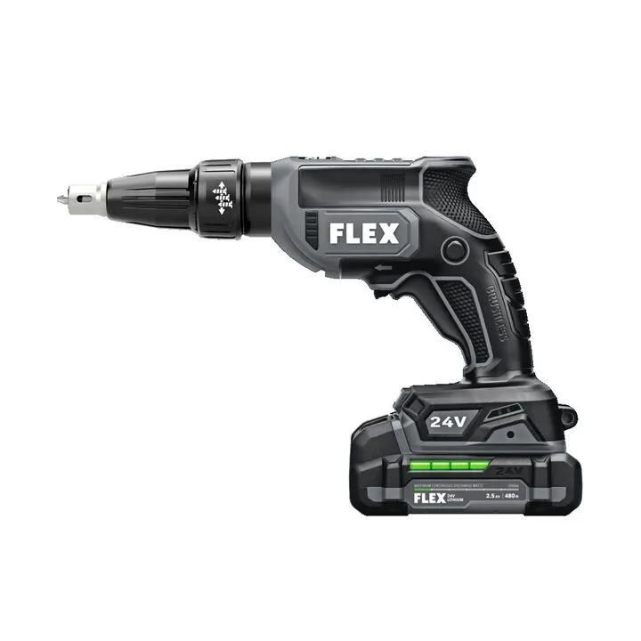 FLEX 24V Brushless Drywall Screw Gun Kit - Professional Performance & Precision Control 4