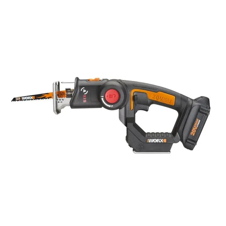 Worx POWER SHARE 20V AXIS 2-in-1 Reciprocating Saw & Jigsaw Kit
