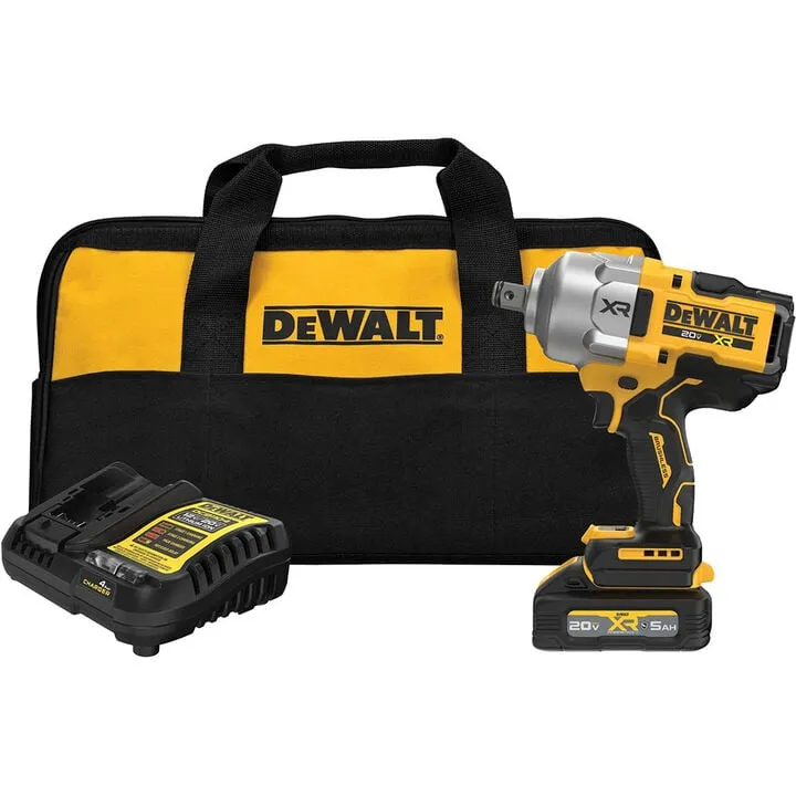 DEWALT 20V MAX* XR 3/4 in. High Torque Impact Wrench with POWERSTACK Battery & Protective Boot Kit 7