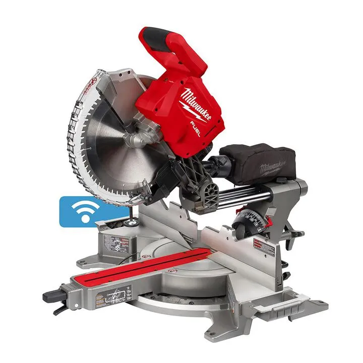 Milwaukee M18 12-Inch Miter Saw (Bare Tool) with Heavy-Duty Folding Miter Saw Stand Bundle 15
