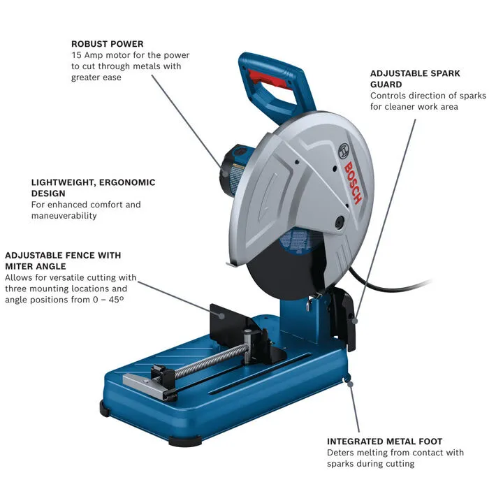 Bosch 15 Amp 14-Inch Abrasive Cut-Off Machine (Certified Reconditioned) 3