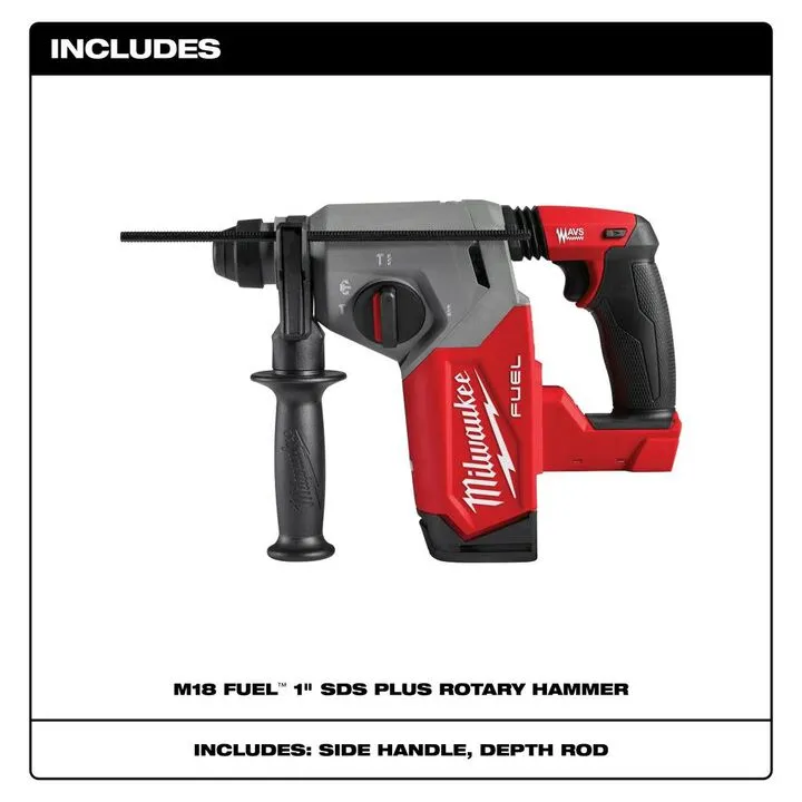 Milwaukee M18 FUEL 1-inch SDS Plus Rotary Hammer (Bare Tool) 1