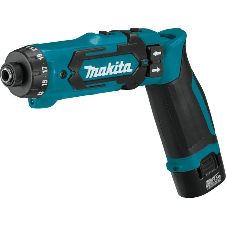 Makita 7.2V 1/4-inch Hex Driver Drill Kit with Auto-Stop Clutch 1