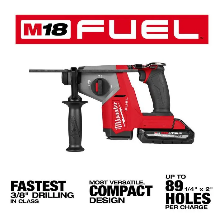 Milwaukee M18 FUEL 5/8 Inch SDS Plus Rotary Hammer with Integrated Dust Extractor Kit 1
