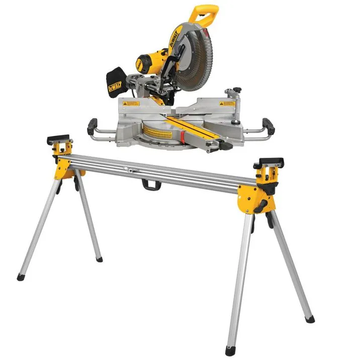 DEWALT 12-Inch Double Bevel Sliding Compound Miter Saw & Heavy-Duty Miter Saw Stand Bundle