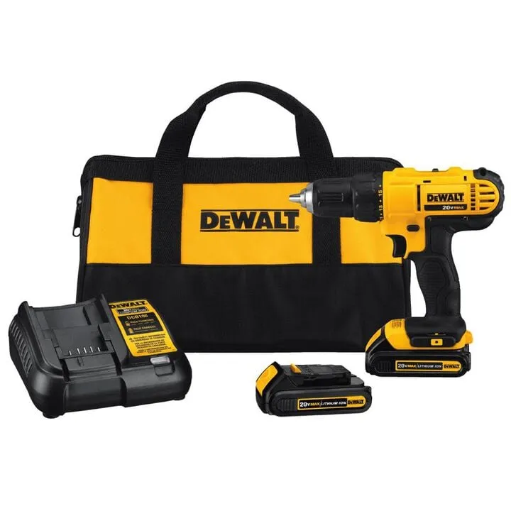 DEWALT 20V MAX Li-ion Compact Drill/Driver Kit - Optimized for Residential DIY