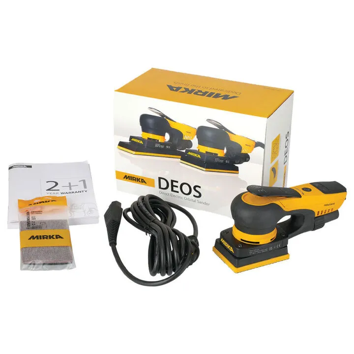 Mirka DEOS 343XCV 3mm Orbit 3 Inch x 4 Inch Electric Orbital Sander 6