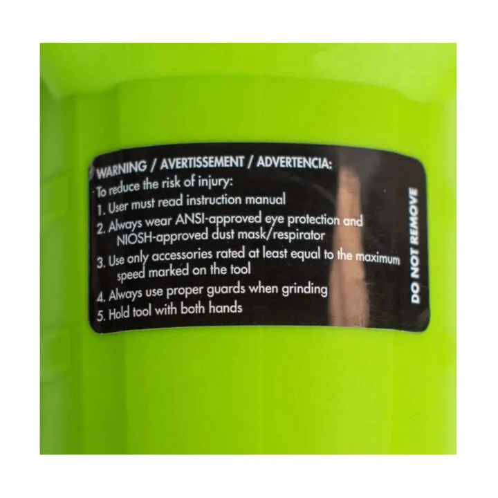 Forney Industries 4-1/2 in Angle Grinder - High-Performance Metalworking Tool 9