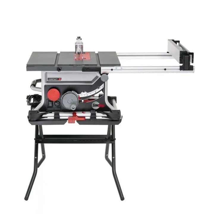 Professional-Grade Compact Table Saw Stand - Enhanced Stability & Ergonomic Design 5