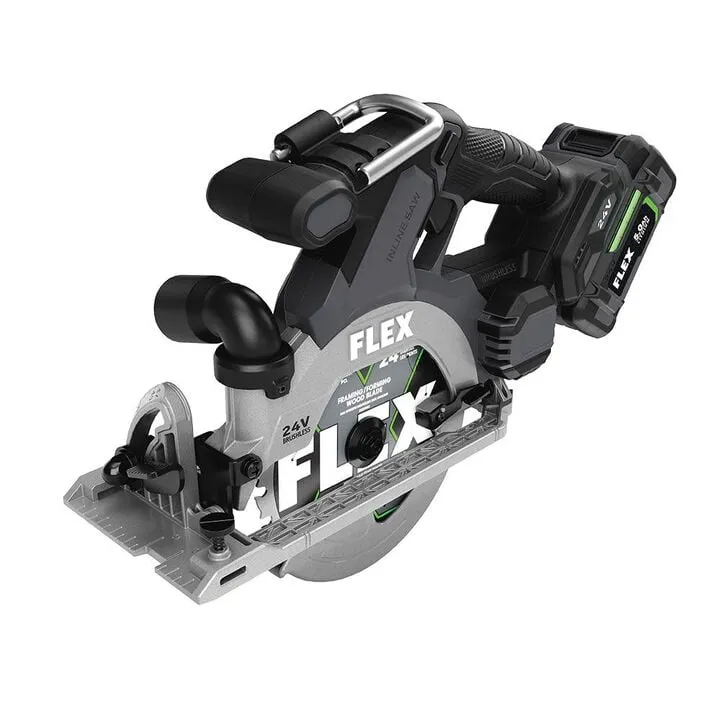 FLEX 24V 6-1/2-In In-Line Circular Saw Kit 1