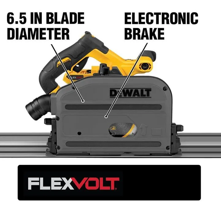 DEWALT 60V MAX 6-1/2in (165mm) Cordless TrackSaw (Bare Tool) 1