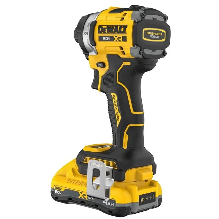 DEWALT 20V MAX XR 3-Speed High Torque 1/4 Inch Impact Driver Kit 4