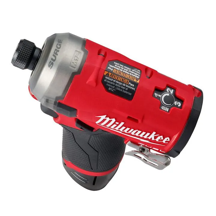 Milwaukee M12 FUEL SURGE 1/4 in. Hex Hydraulic Driver 2-Battery Kit 9