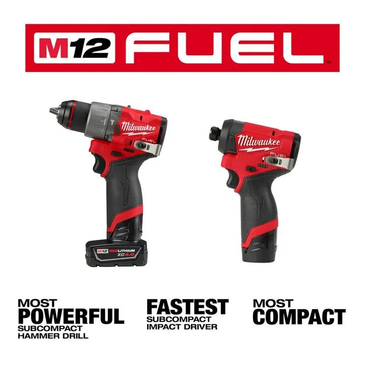Milwaukee M12 FUEL 2-Tool Combo Kit - Precision Performance for Professionals 1
