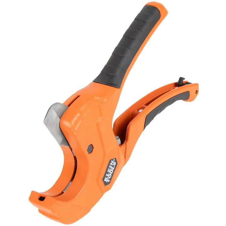 Klein Tools 1-1/4" Ratcheting PVC Cutter - Professional Plumbing Precision 1