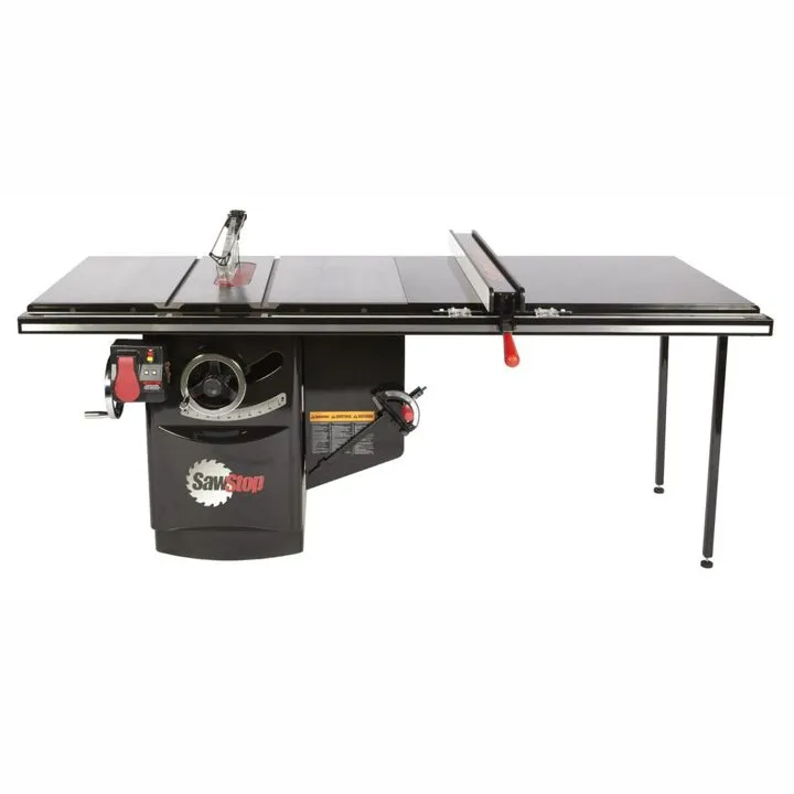SawStop 10-Inch 7.5HP 3-Phase Industrial Cabinet Saw with 52-Inch T-Glide Rip Fence