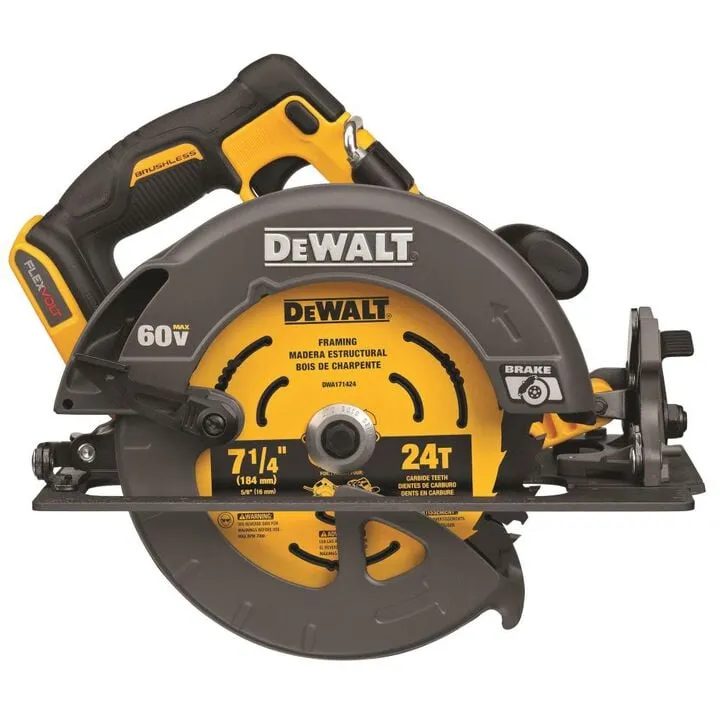 DEWALT FLEXVOLT 60V MAX 7-1/4in Circular Saw (Bare Tool) - Professional Grade Performance