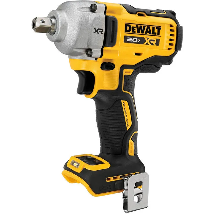 DEWALT 20V MAX XR 1/2in Mid-Range Impact Wrench with Detent Pin Anvil (Bare Tool)