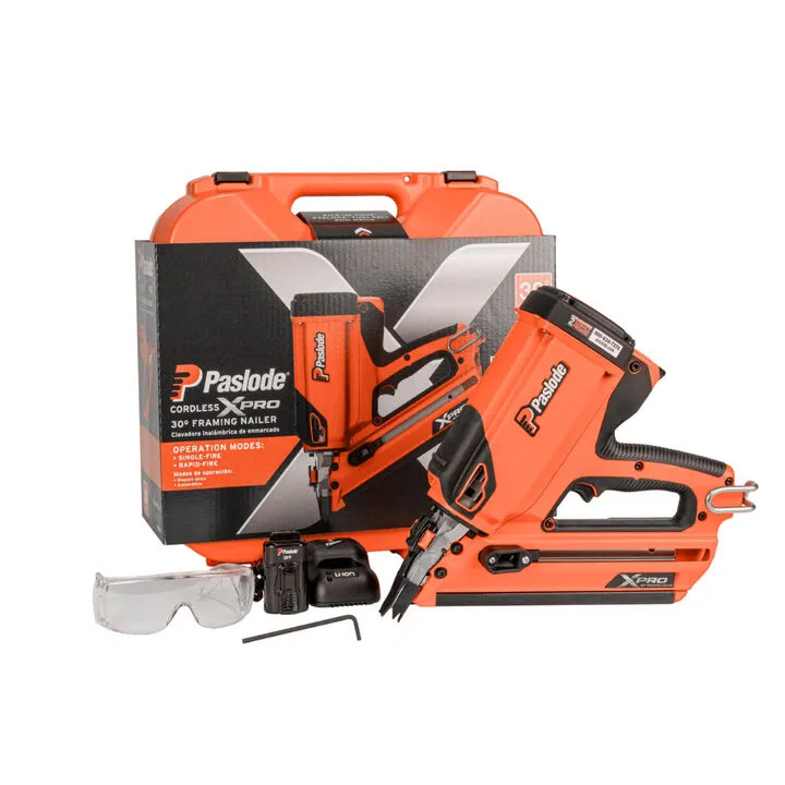 Paslode XPro 7V 30 Degree Framing Nailer Kit - Professional Cordless Performance