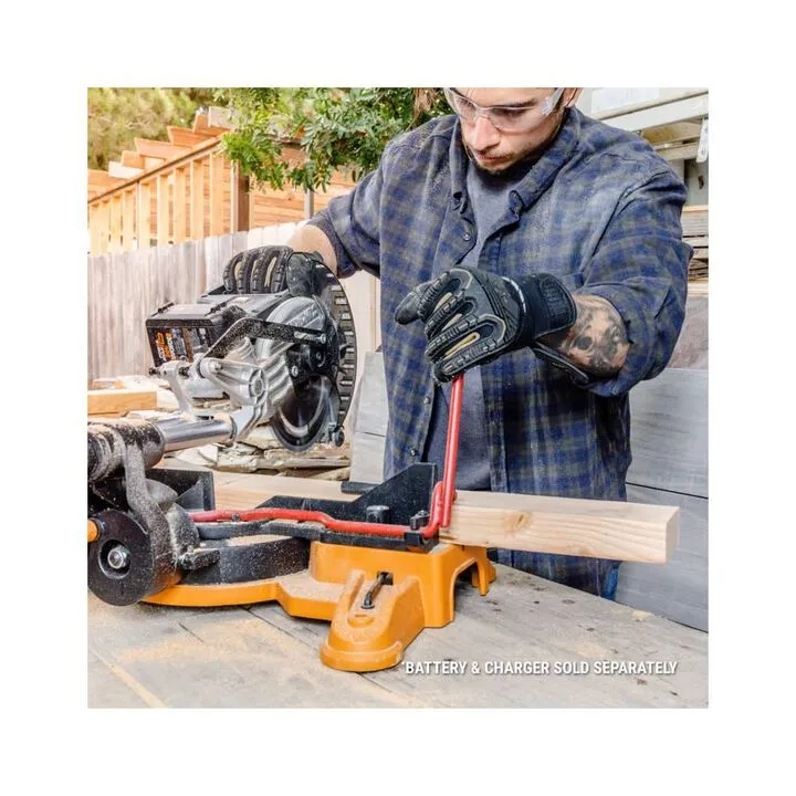 Worx 7.25 in Cordless Sliding Compound Miter Saw (Bare Tool) 6