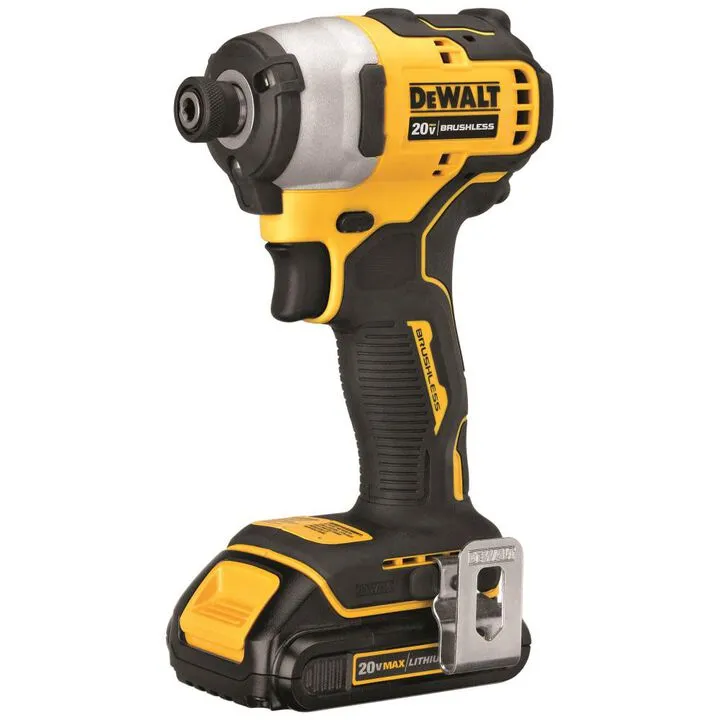 DEWALT 20V MAX Atomic Brushless 1/4in Impact Driver Kit (2 Batteries Included) 2