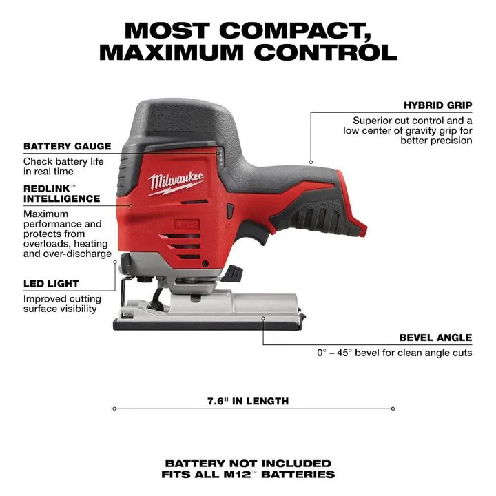 Milwaukee M12 High Performance Jig Saw (Bare Tool) 1