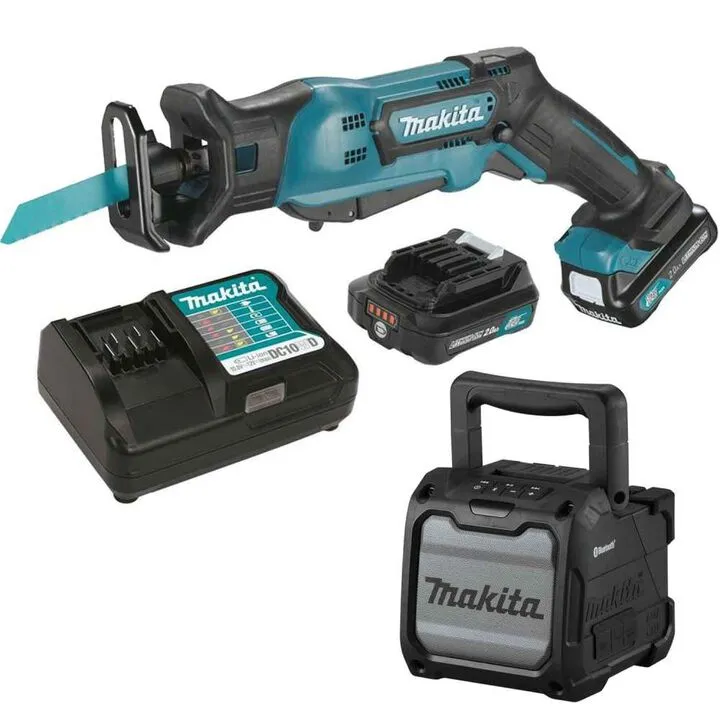 Makita 12V Max CXT Cordless Reciprocating Saw and Bluetooth Speaker Combo Kit (2.0Ah)