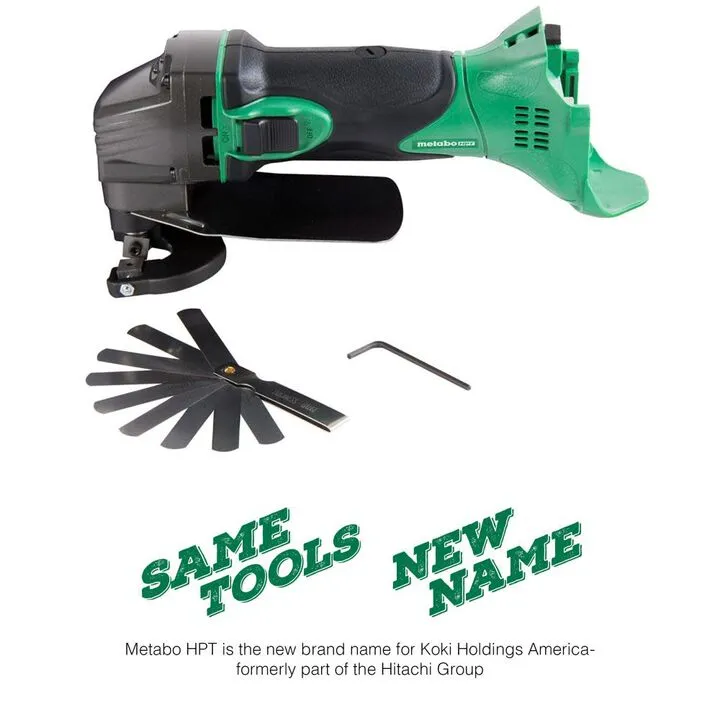 Metabo HPT 18V Cordless Li-ion Shear (Bare Tool) - Precision Engineered for Metal Fabrication 1