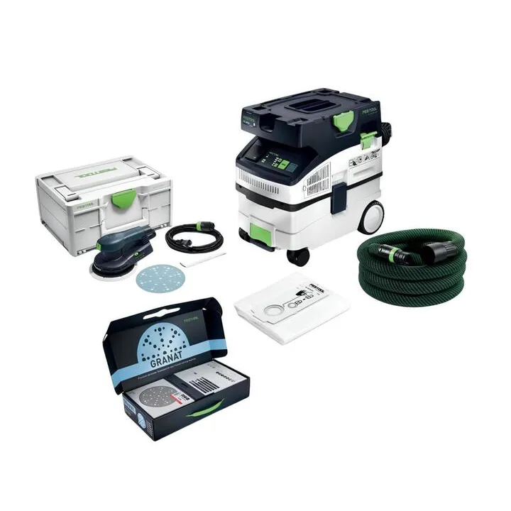 Festool CT MIDI I HEPA Dust Extractor & ETS EC 125/3 EQ Sanding Set