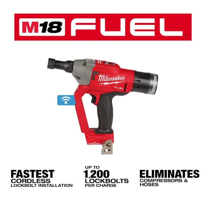 Milwaukee M18 FUEL 1/4-inch Lockbolt Tool with ONE-KEY (Bare Tool) 1