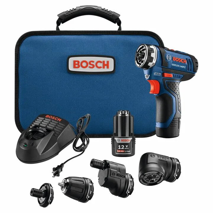 Bosch 12V Max Drill/Driver Kit (Reconditioned) - Compact Precision for Light-Duty Tasks